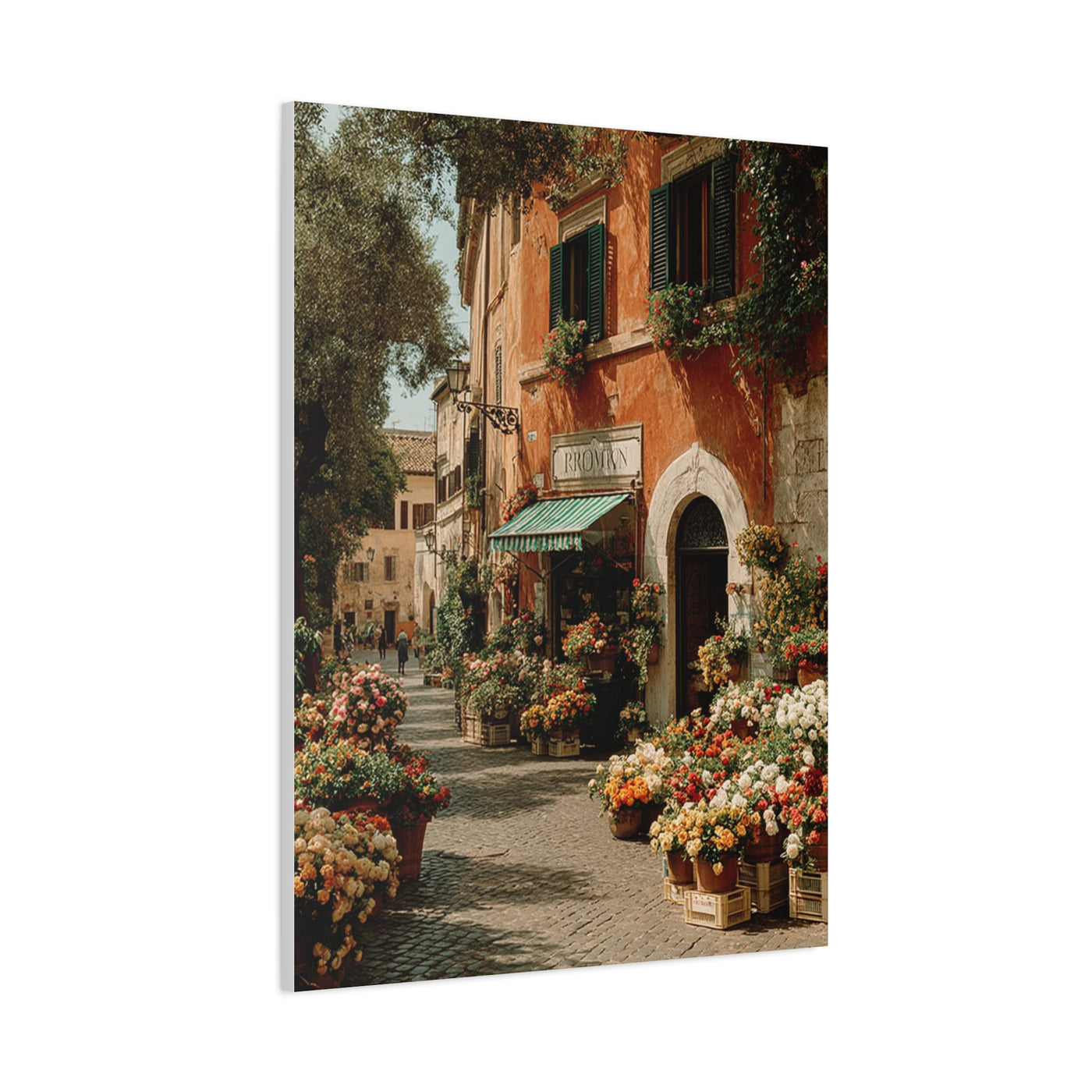 Italian Flower Market Street Wall Art & Canvas Print