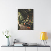 Autumn Greenhouse Harvest Scene Wall Art & Canvas Print