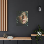 Veiled Blonde Minimal Portrait Wall Art & Canvas Print