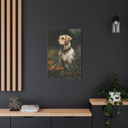 Golden Retriever Wildflower Portrait Wall Art & Canvas Print
