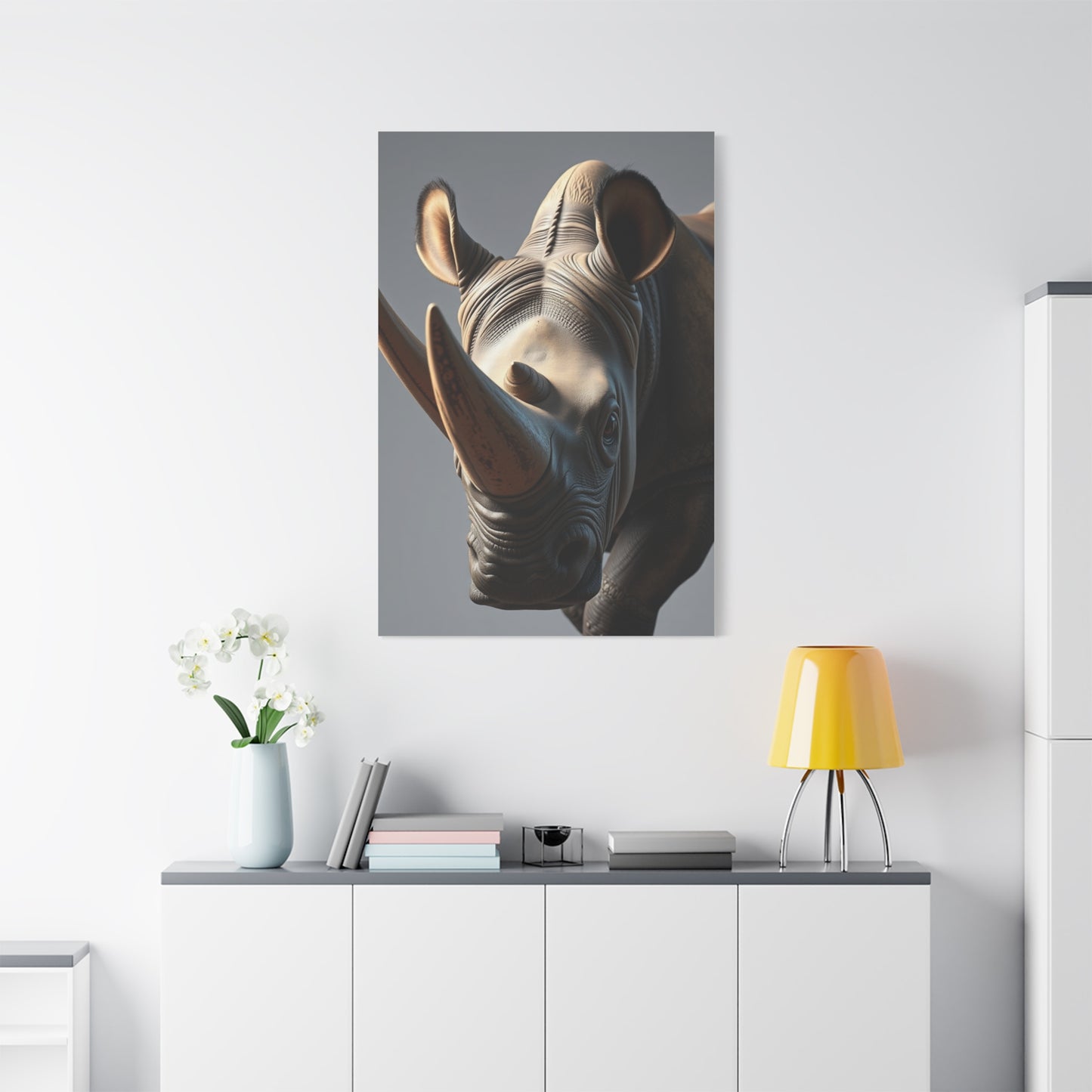 Supreme Rhinoceros Art Beautiful Collection Wall Art & Canvas Print