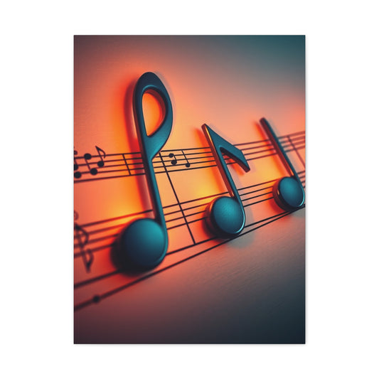 Musical Notes Art Supreme Canvas Wall Art & Canvas Print