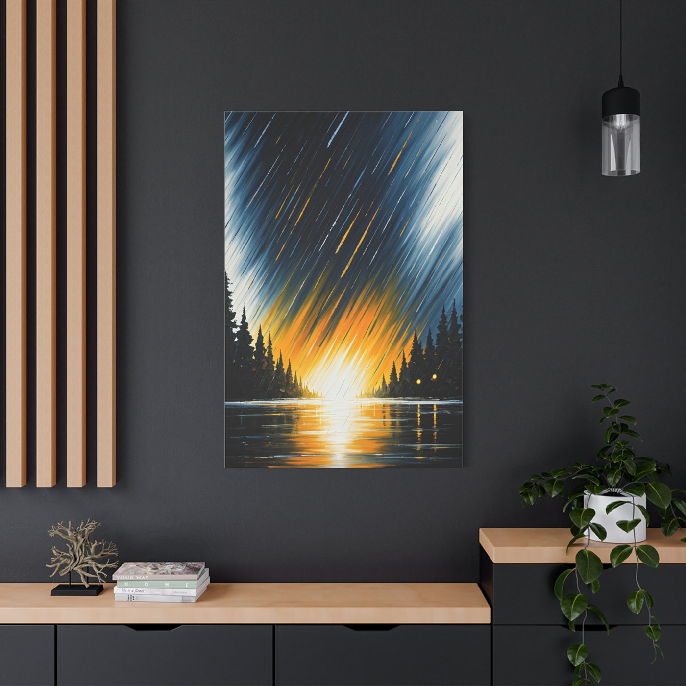Golden Horizon Forest Landscape Wall Art & Canvas Prints