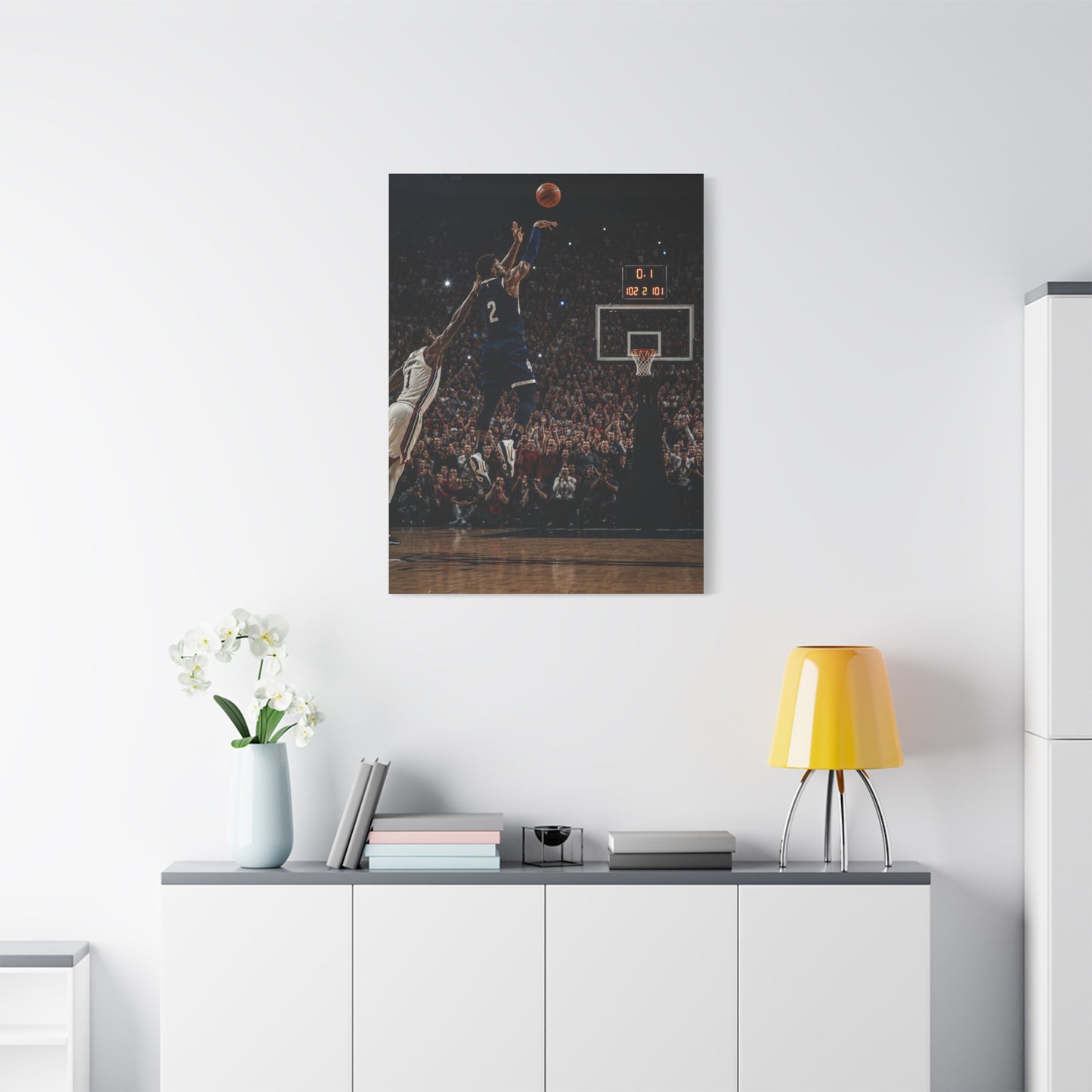 Final Second Game Winner Basketball Sports Wall Art & Canvas Print
