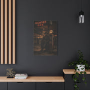 Frontier Gas Station Skeleton Outlaw Wall Art & Canvas Print