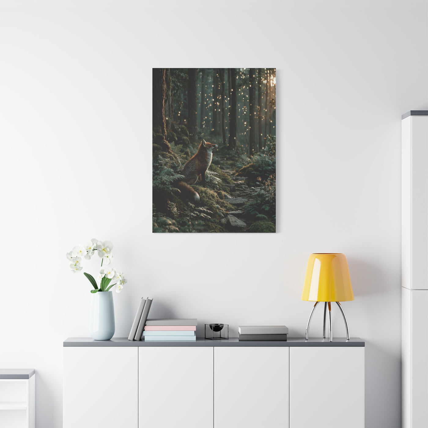 Enchanted Forest Fox Wall Art & Canvas Print