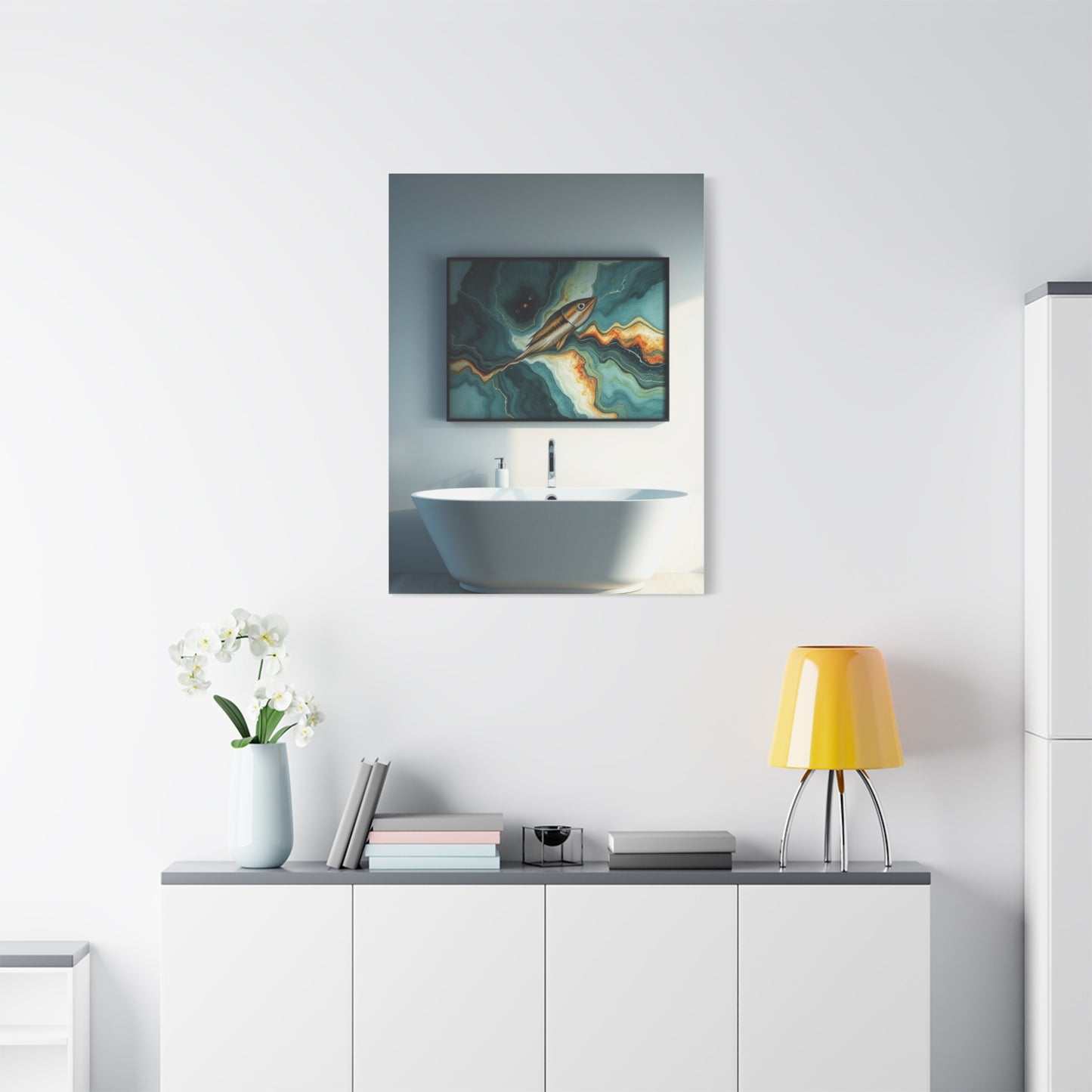 Grandeur Bath Tableau Wall Art & Canvas Print