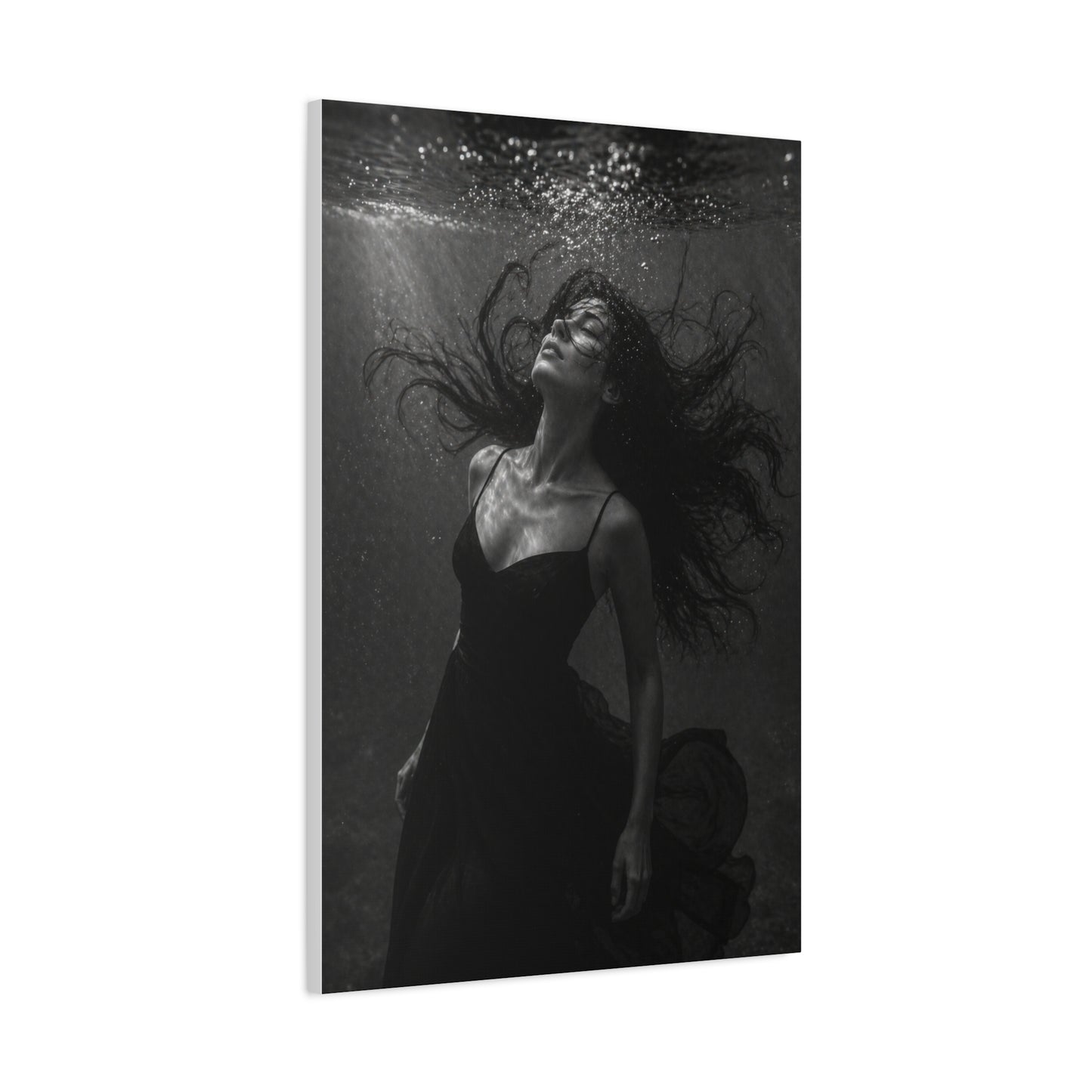Submerged Black and White Portrait Wall Art & Canvas Print