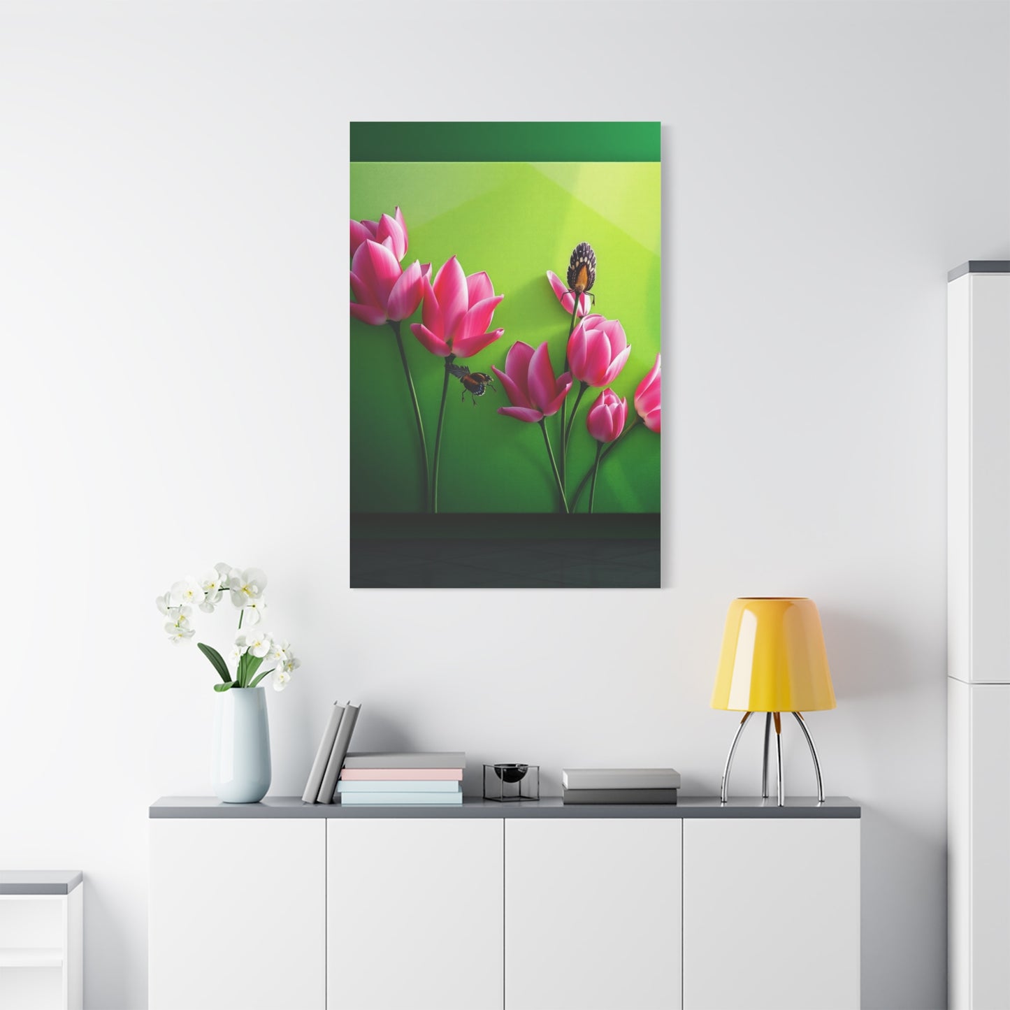 Elite Green & Pink Canvas Art Vision Wall Art & Canvas Print
