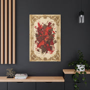 Vintage Framed Red Expressionist Composition Wall Art & Canvas Print