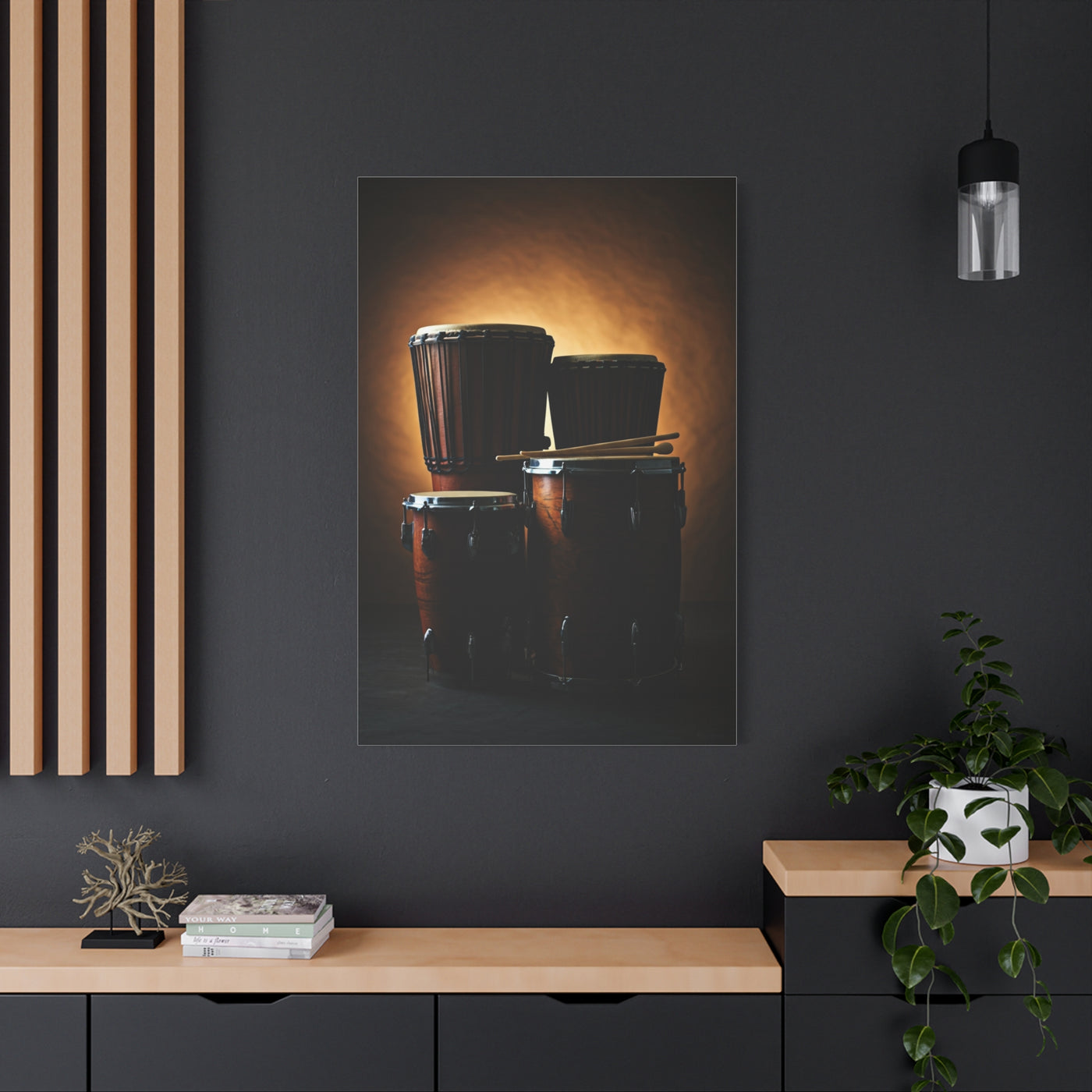 Traditional African Drum Ensemble Wall Art & Canvas Prints