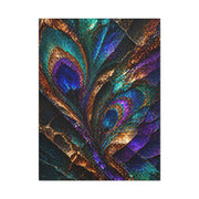 Abstract Peacock Ore Crystal Wall Art & Canvas Print