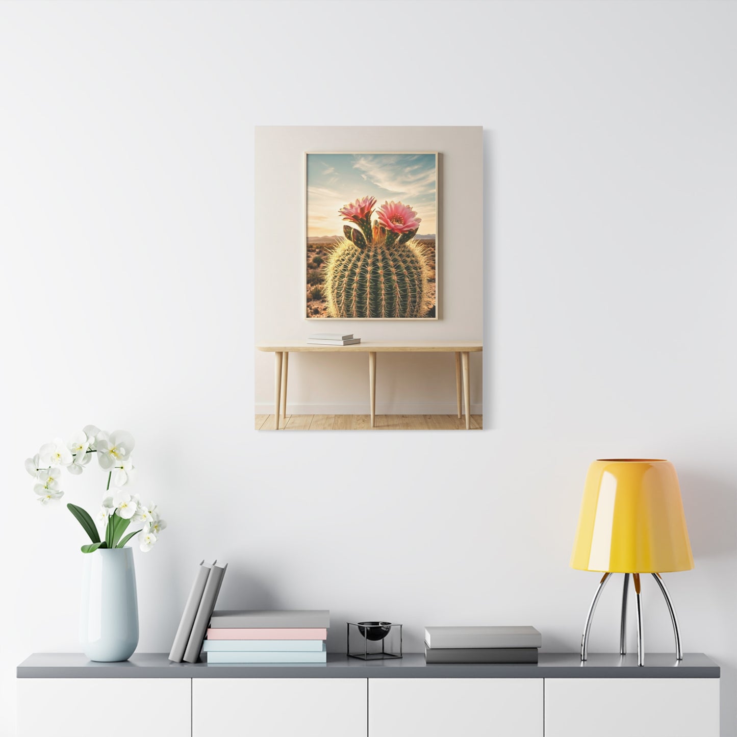 Barrel Cactus Desert Bloom Gallery Wall Art & Canvas Prints