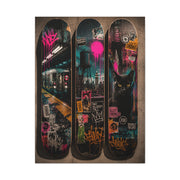 Street Culture Skateboard Deck Collection Street Wall Art & Canvas Print