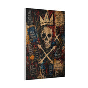 Crowned Skull Rebellion Street Wall Art & Canvas Print