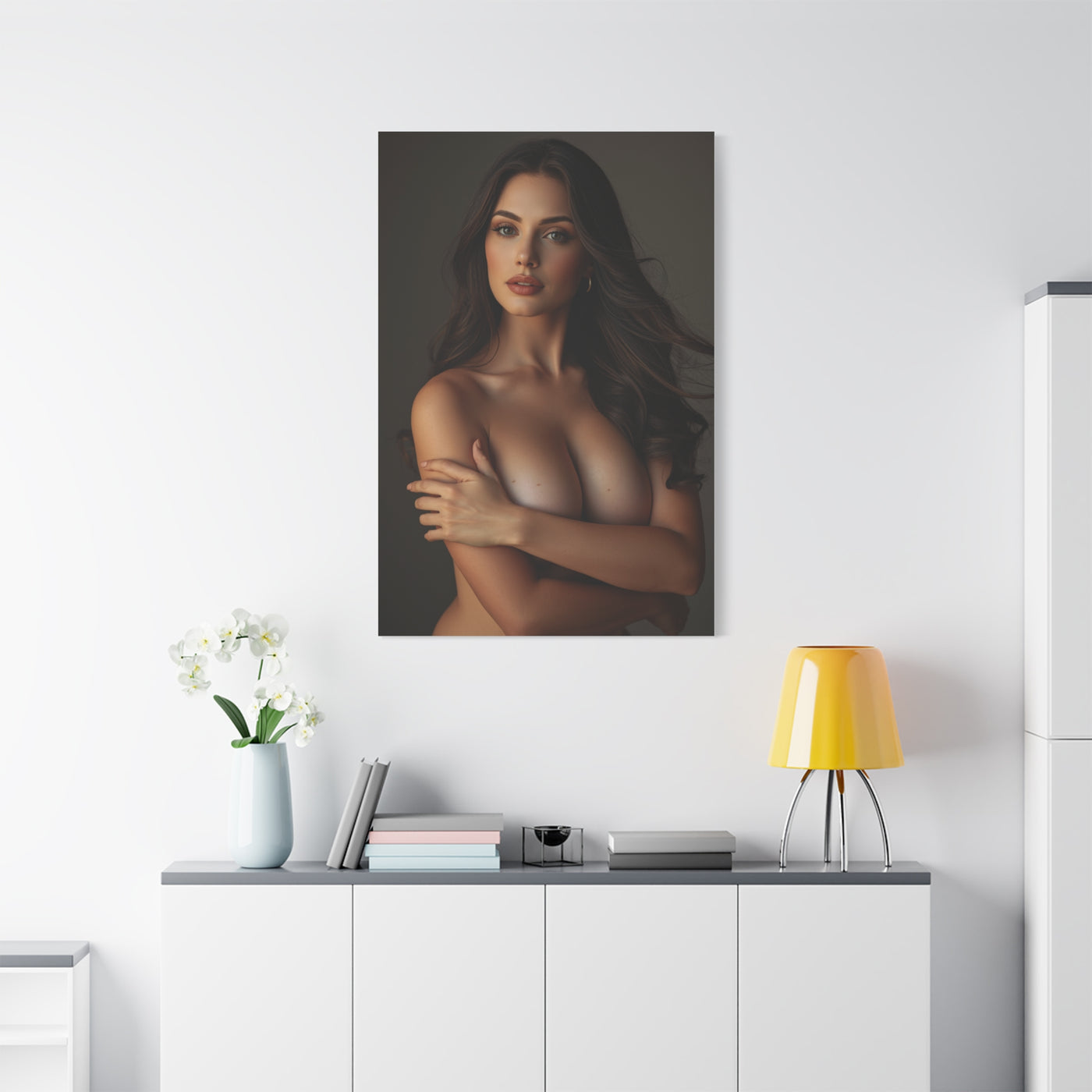 Classic Beauty Studio Nude Portrait Wall Art & Canvas Print