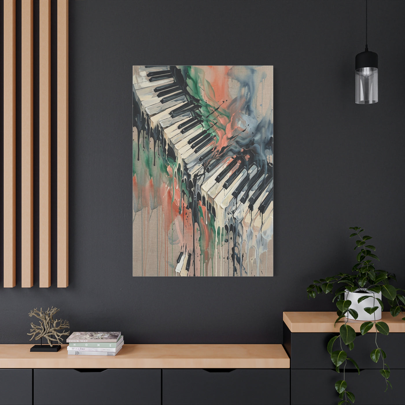 Abstract Piano Flow Expression Wall Art & Canvas Print
