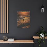 Scottish Links Golfer Sunrise Wall Art & Canvas Print