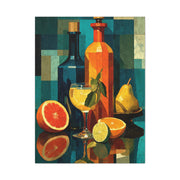Cubist Dining Still Life Wall Art & Canvas Print