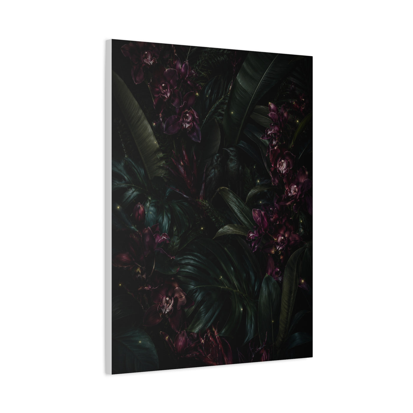 Tropical Noir Orchid Midnight Romance Wall Art & Canvas Print