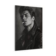 Rebel Leather Jacket Portrait Wall Art & Canvas Print