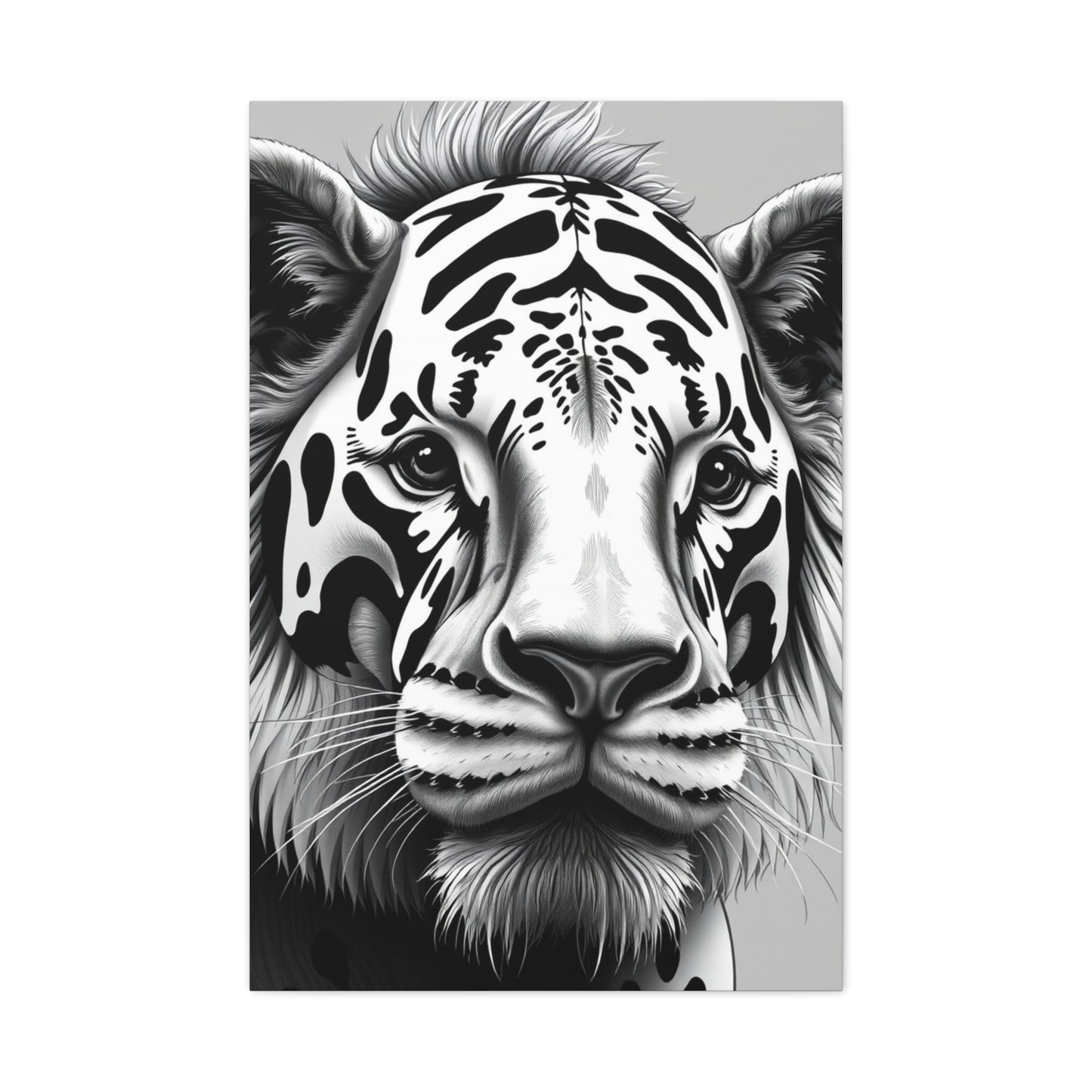Black and White Illustrations Art Supreme Canvas Wall Art & Canvas Print