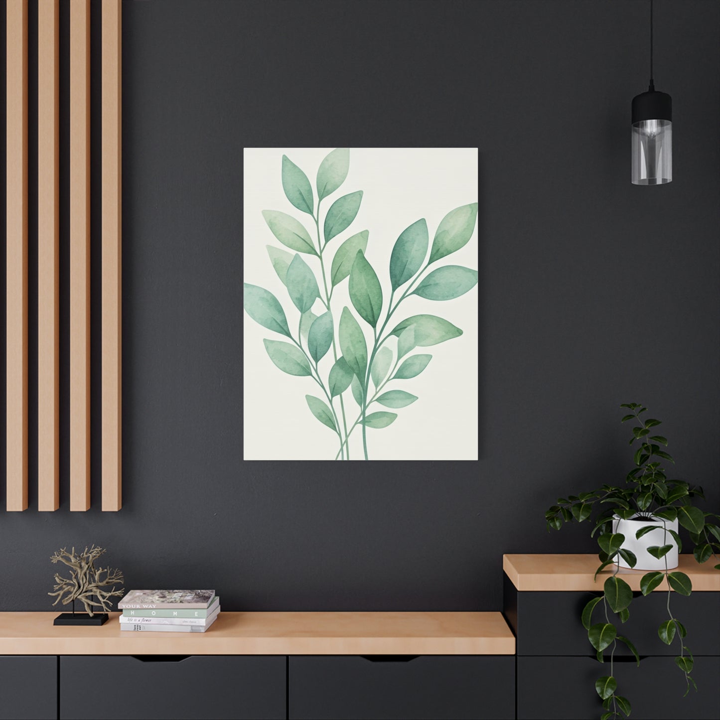 Watercolor Leaf Harmony Wall Art & Canvas Prints