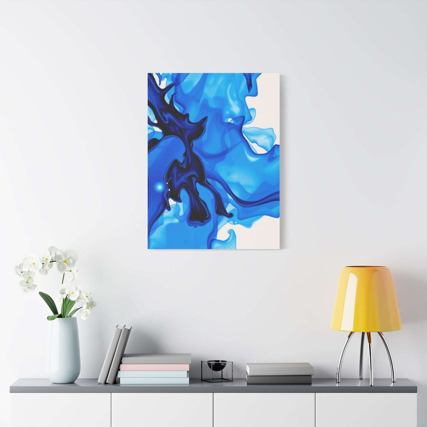 Supreme Collection Blue Abstract Art Wall Art & Canvas Print
