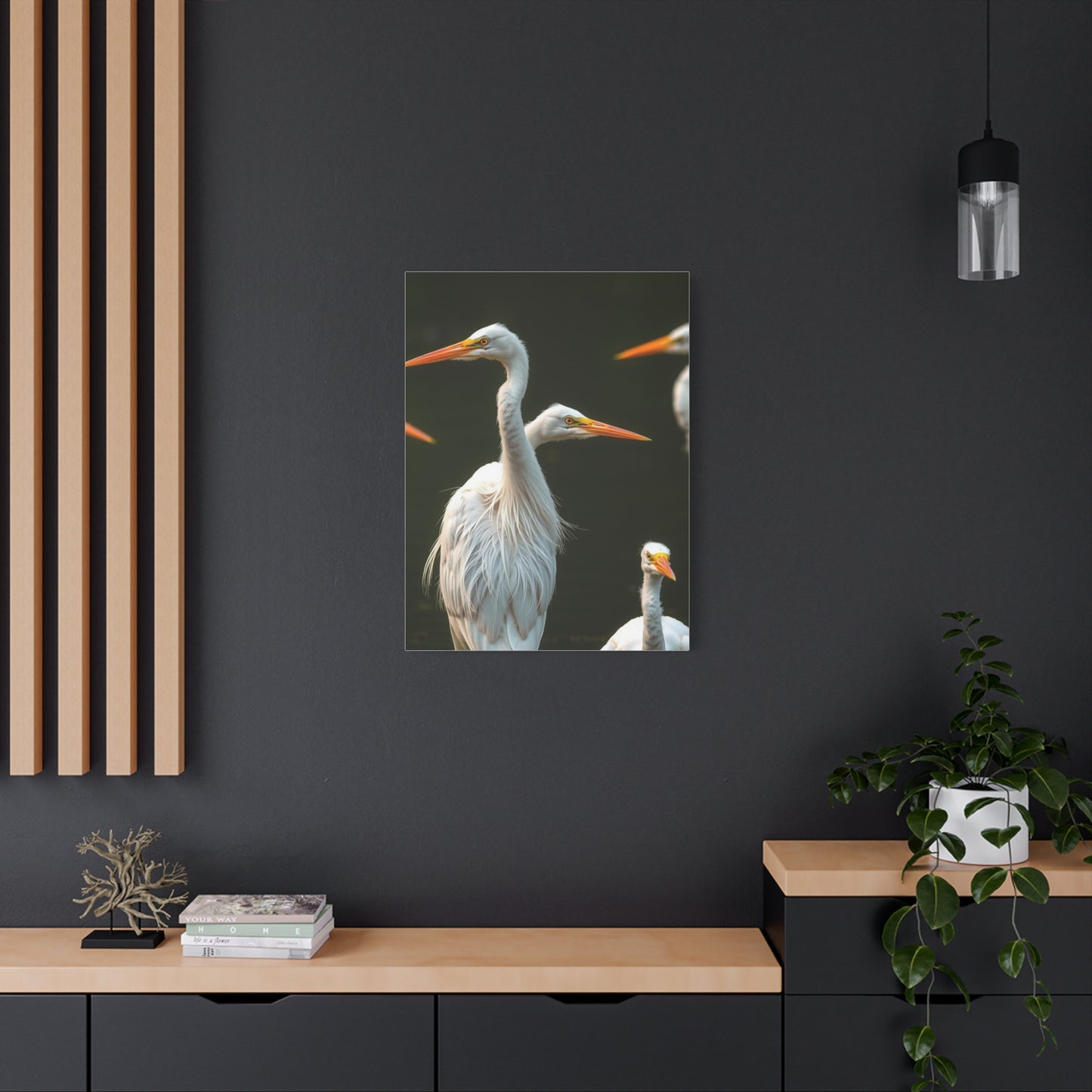 Masterpiece Herons and Egrets Art Vision Wall Art & Canvas Print