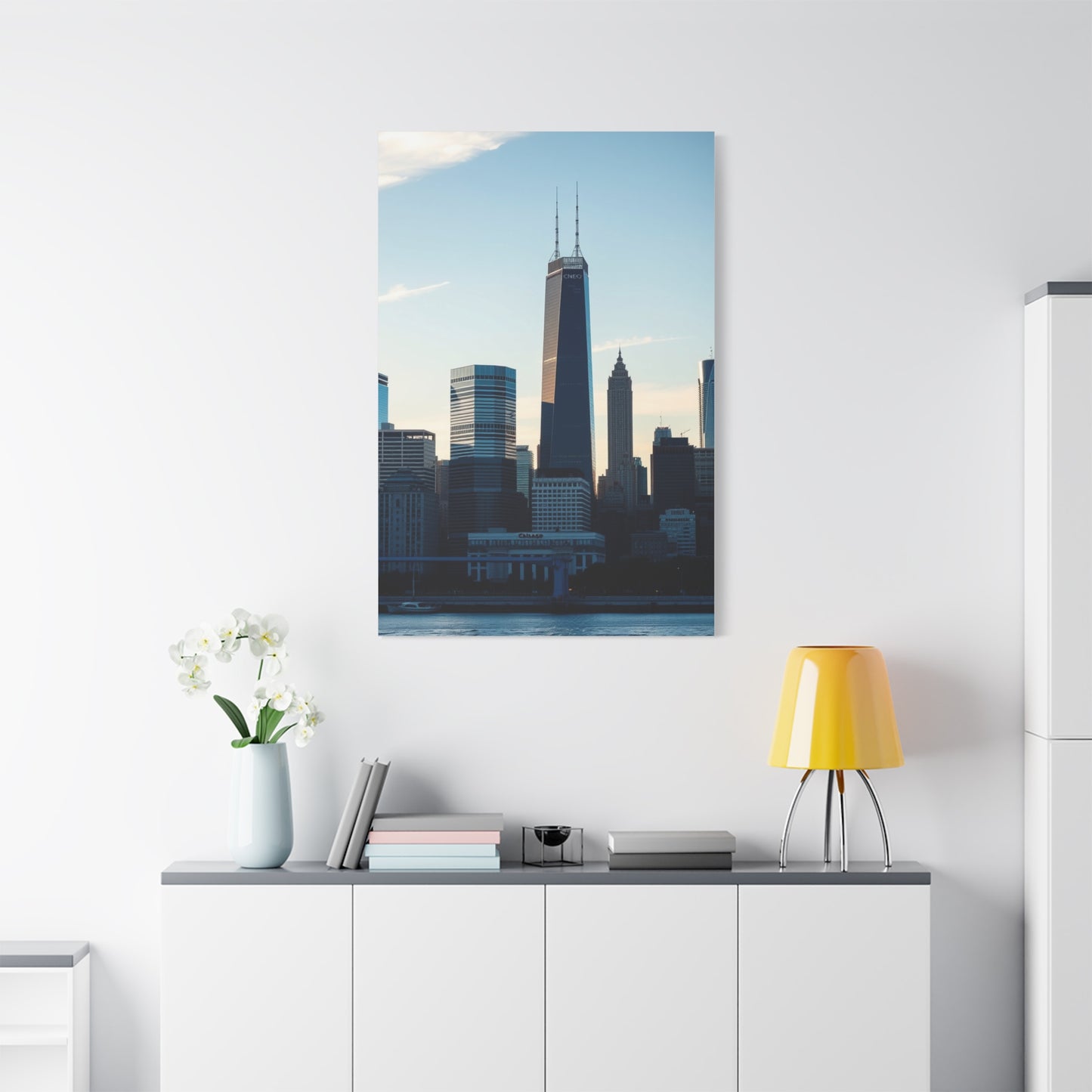 Chicago Skylines Art Canvas Art 6 Wall Art & Canvas Print