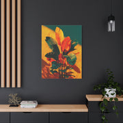 Tropical Sunlit Botanical Contrast Wall Art & Canvas Print