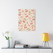 Pink Cherry Pattern Composition Wall Art & Canvas Print