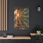 Sunburst Glass Block Reflection Wall Art & Canvas Print