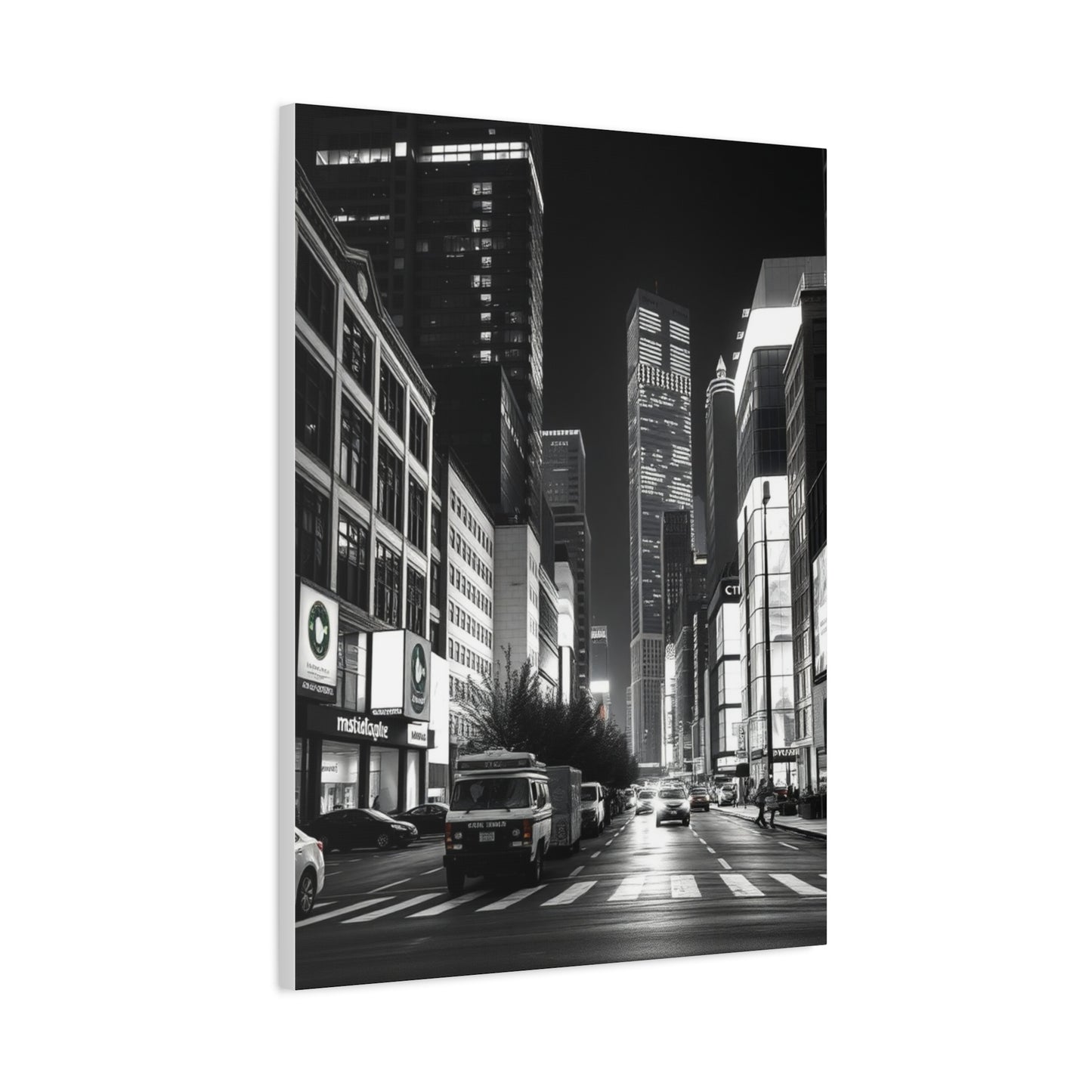 Vision Black & White Cityscapes Art Art Wall Art & Canvas Print