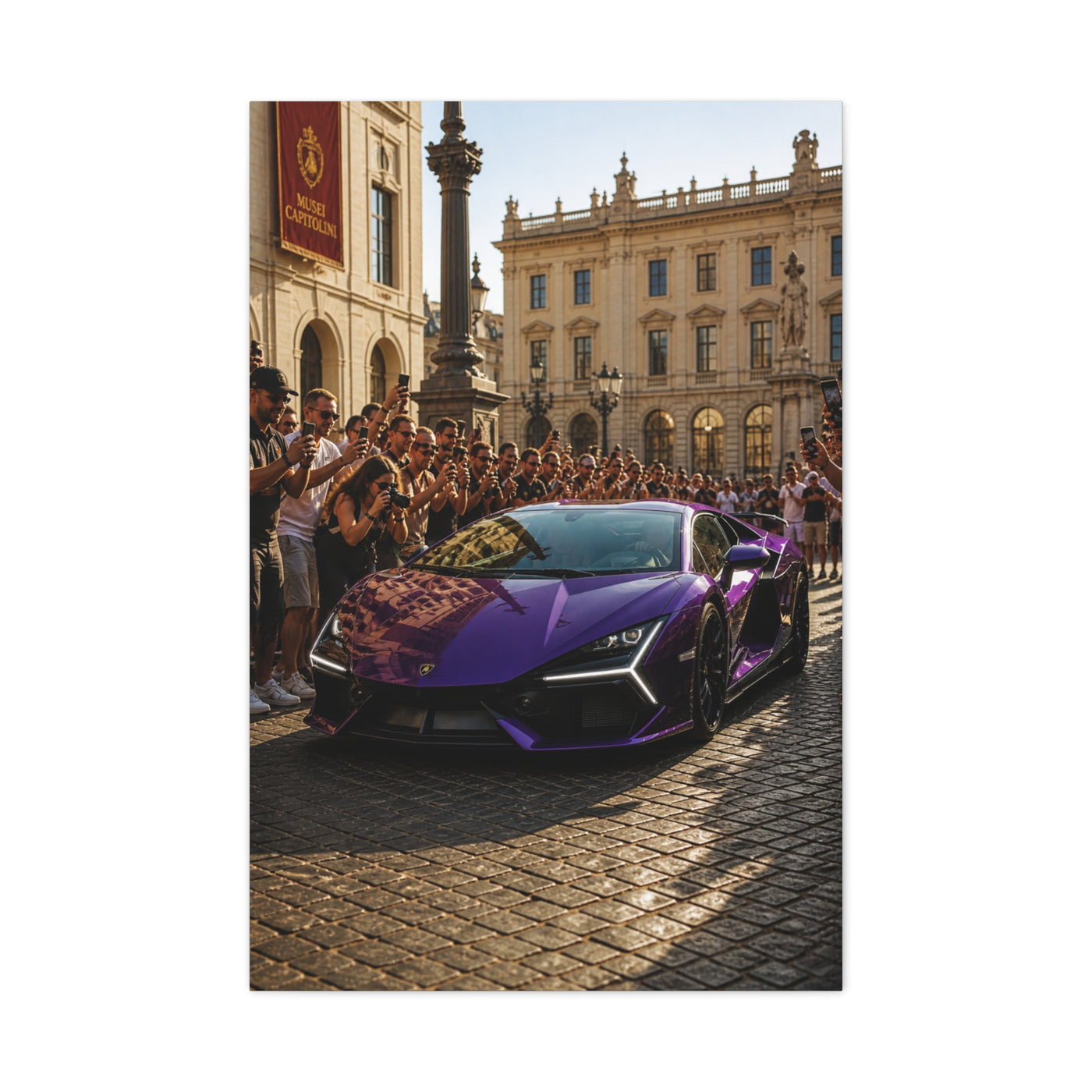 Viola Mithras Lamborghini Revuelto Supercar Scene Wall Art & Canvas Print