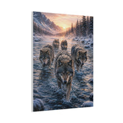 Alpine Dawn Wolf Pack Advance Wall Art & Canvas Print