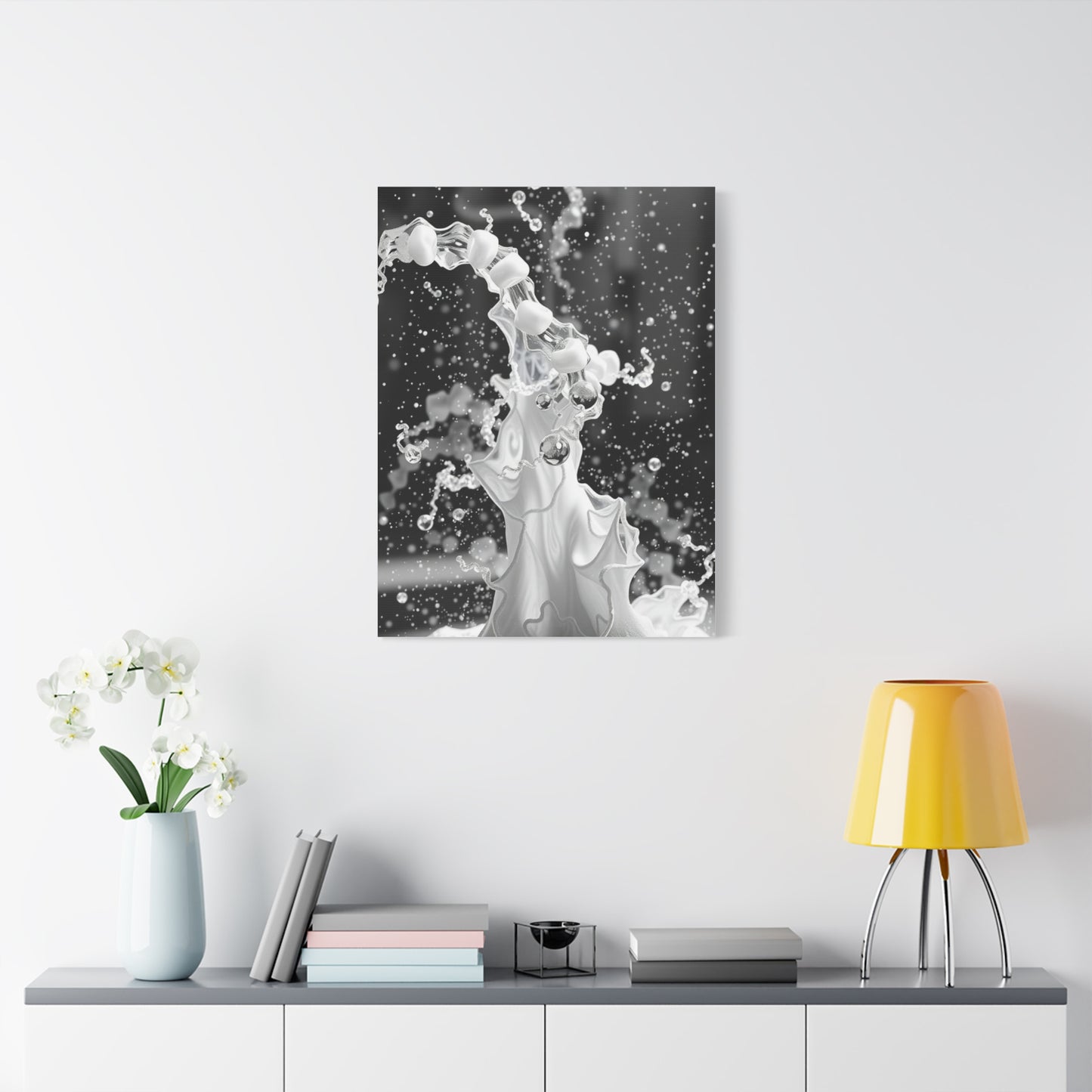 Gray & White Art Canvas Art 3 Wall Art & Canvas Print