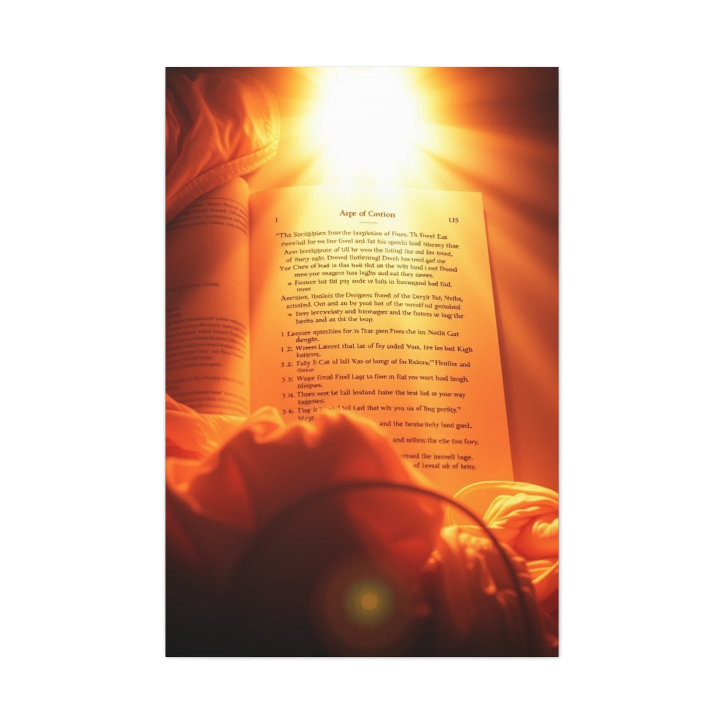 Sanctified Calligraphy Canvas Wall Art & Canvas Print