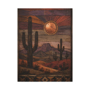 Southwestern Reclaimed Wood Desert Wall Art & Canvas Print