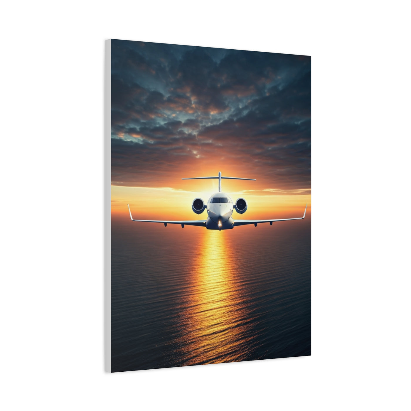 Sunset Horizon Aircraft Flight Wall Art & Canvas Prints