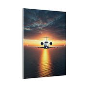 Sunset Horizon Aircraft Flight Wall Art & Canvas Prints