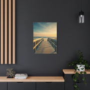Wooden Boardwalk to the Ocean Horizon Wall Art & Canvas Prints