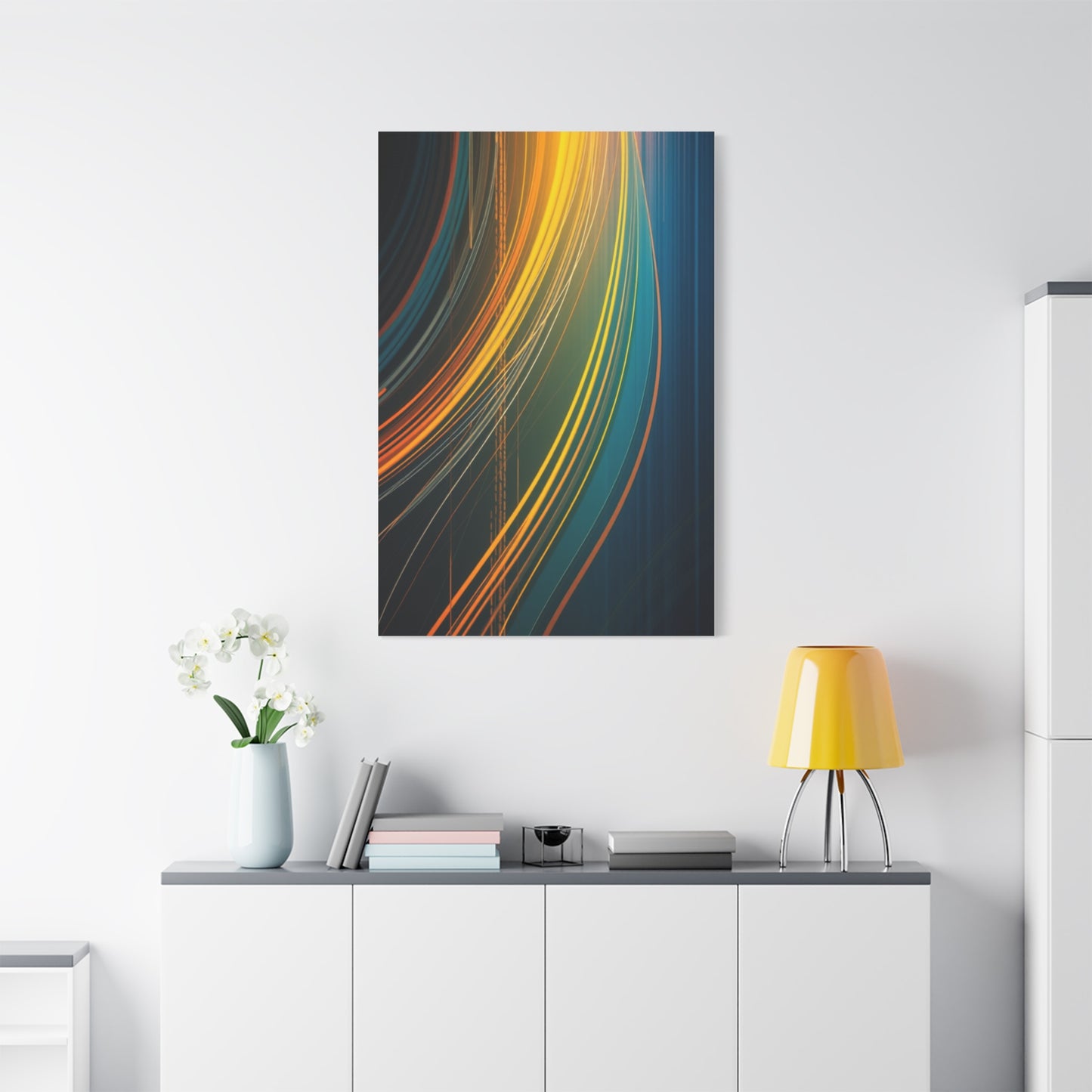 Vision Linear Abstract Art Art Wall Art & Canvas Print