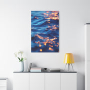 Golden Reflections on Ocean Ripples Wall Art & Canvas Prints