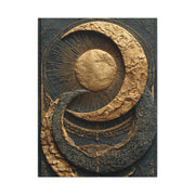Celestial Gold Eclipse Wall Art & Canvas Print