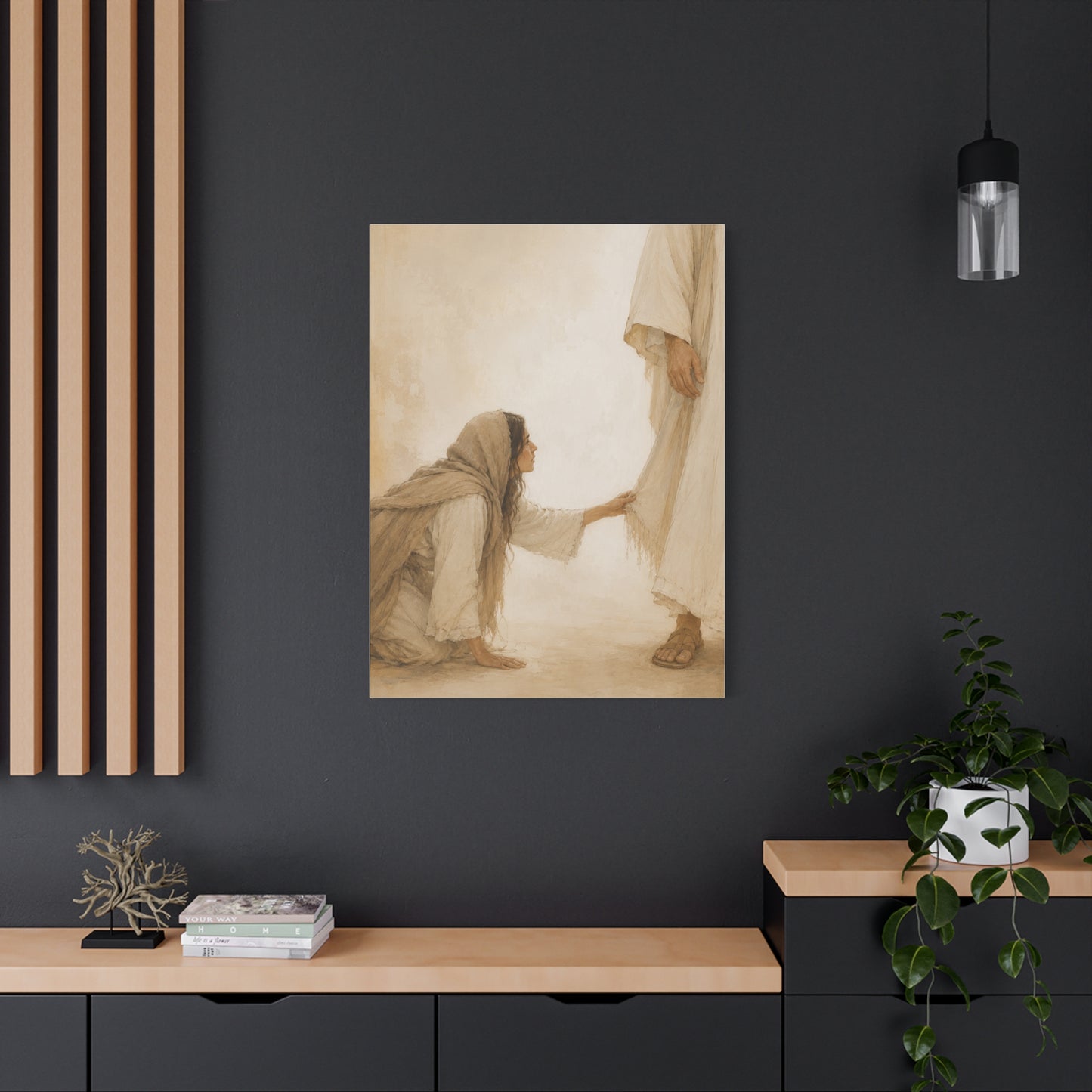 Healing Faith Touch Scripture Wall Art & Canvas Print