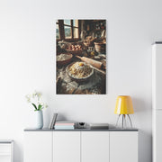 Homemade Pasta Rustic Kitchen Prep Wall Art & Canvas Print