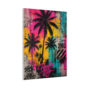 Neon Graffiti Palm Paradise Tropical Wall Art & Canvas Print