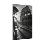 Colosseum Morning Light Monochrome Wall Art & Canvas Print