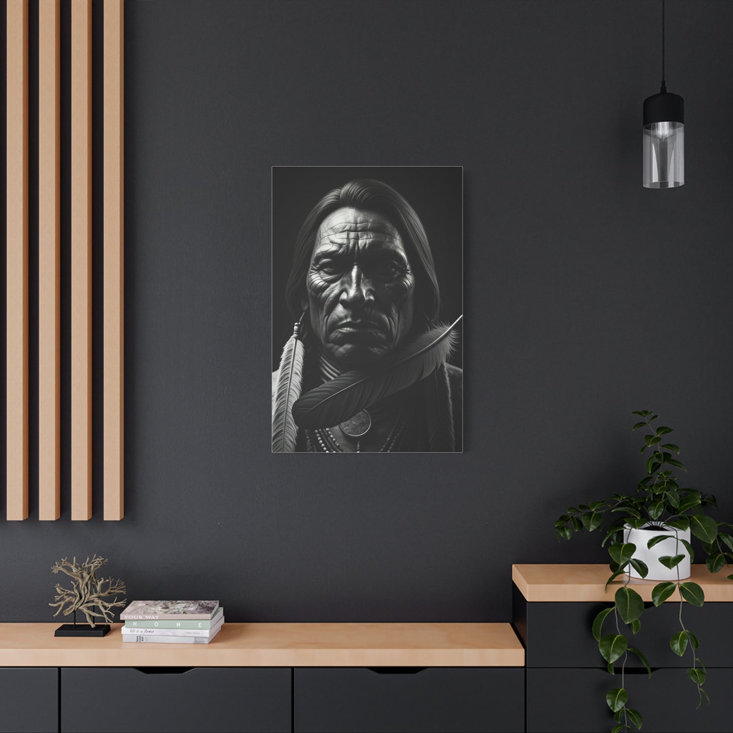 Weathered Resolve Black & White Portrait Wall Art & Canvas Prints